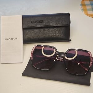 GUESS Glitter Pink Sunglasses